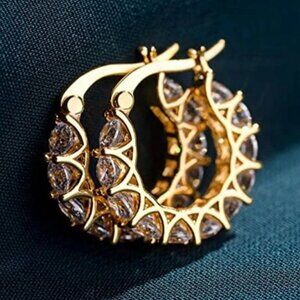 “Elizabeth” Estate Collection Demi Fine Hoop Earrings